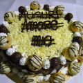 TORTA CIOCCOLATOSA CON BIGNE' E PRALINE ,passo[...]