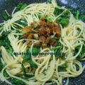 Spaghetti con Broccoli e Pane tostato