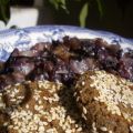 Crocchette di lenticchie con radicchio stufato