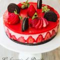 Cheese cake di fragole e Oreo
