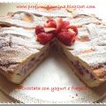 Crostata con crema di yogurt alle fragole