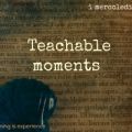 Teachable Moments: un po' di storia uscita[...]
