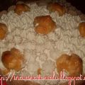Torta con bignè al caffè