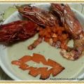 Crema di fagiolane con gamberoni e zucca