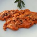 Scaloppine di pollo in salsa rosa