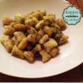 Gnocchi all'acqua con pesto e pancetta
