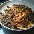 Pasta di canapa con tofu allo zafferano