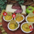 Muffin con mele, mortandela Gruyère e Sbrinz