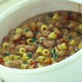 Pasta e fagioli alle erbe aromatiche