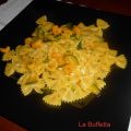 FARFALLE ZUCCHINE GAMBERETTI E ZAFFERANO