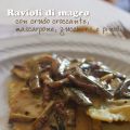 Ravioli con crudo croccante, mascarpone,[...]