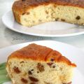 Torta al formaggio e uvetta