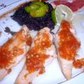 Salmone al tè verde profumato agli agrumi