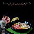 insalata di fagioli con pompelmo e melograno