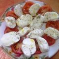 Caprese con pomodoro e mozzarella