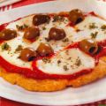 Pizza margherita di omelette