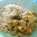 Frammenti di hamburger speziati, zucca e cous[...]