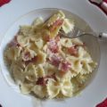 Farfalle con mascarpone e prosciutto crudo