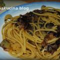 Spaghetti aglio olio e radicchio