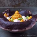 Crespella al cacao amaro con fave, pecorino,[...]