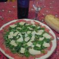 Carpaccio con rucola e parmigiano