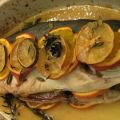 Ricciola agli Agrumi e foglie di Mirto