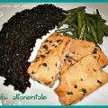 Tofu all'orientale con riso nero