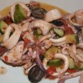 calamari e zucchine in padella
