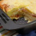 Sformato di pane prosciutto e mozzarella