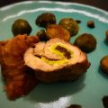 Rollè di pollo con cavolini di bruxelles