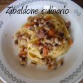 Tagliolini con salsiccia e fagioli dall'occhio