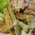 Sedano al forno con noci e panna di soia