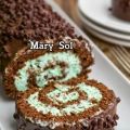 Rotolo al cioccolato e menta