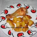 cosce di pollo al forno con patate