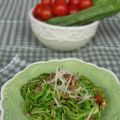 spaghetti di zucchine con ragù di porcini