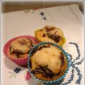 Muffins al cioccolato e mandorle caramellate