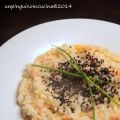 Risotto con salmone affumicato e cachi
