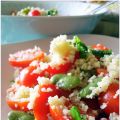 Cous cous ai datterini, fave e limone