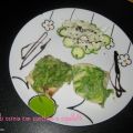 Filetto di cernia con zucchine e cipollotti