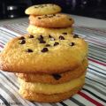 Medaglioni al cocco e goccie di cioccolata