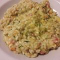 Risotto con verdure e speck