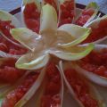 Insalata belga con pompelmo rosso