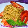 Linguine all'Astice e Pistacchi