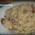 Risotto con salamelle (grigliate)