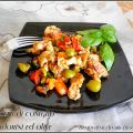 Straccetti di coniglio con pomodorini ed olive