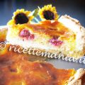 Crostata di crema cotta ai lamponi