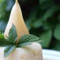 Soufflè di ricotta e vellutata di pere