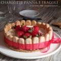Charlotte panna e fragole