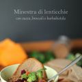 Minestra di lenticchie con zucca, broccoli e[...]