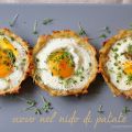 Uovo nel nido di patate
